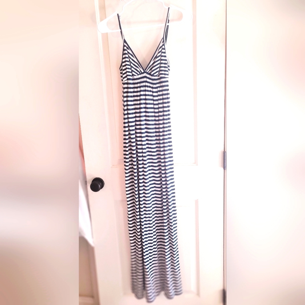 Blue and White Striped Old Navy Dress